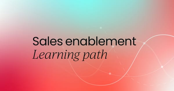 Sales enablement learning path